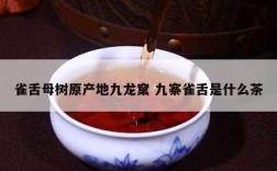 雀舌母树原产地九龙窠 九寨雀舌是什么茶
